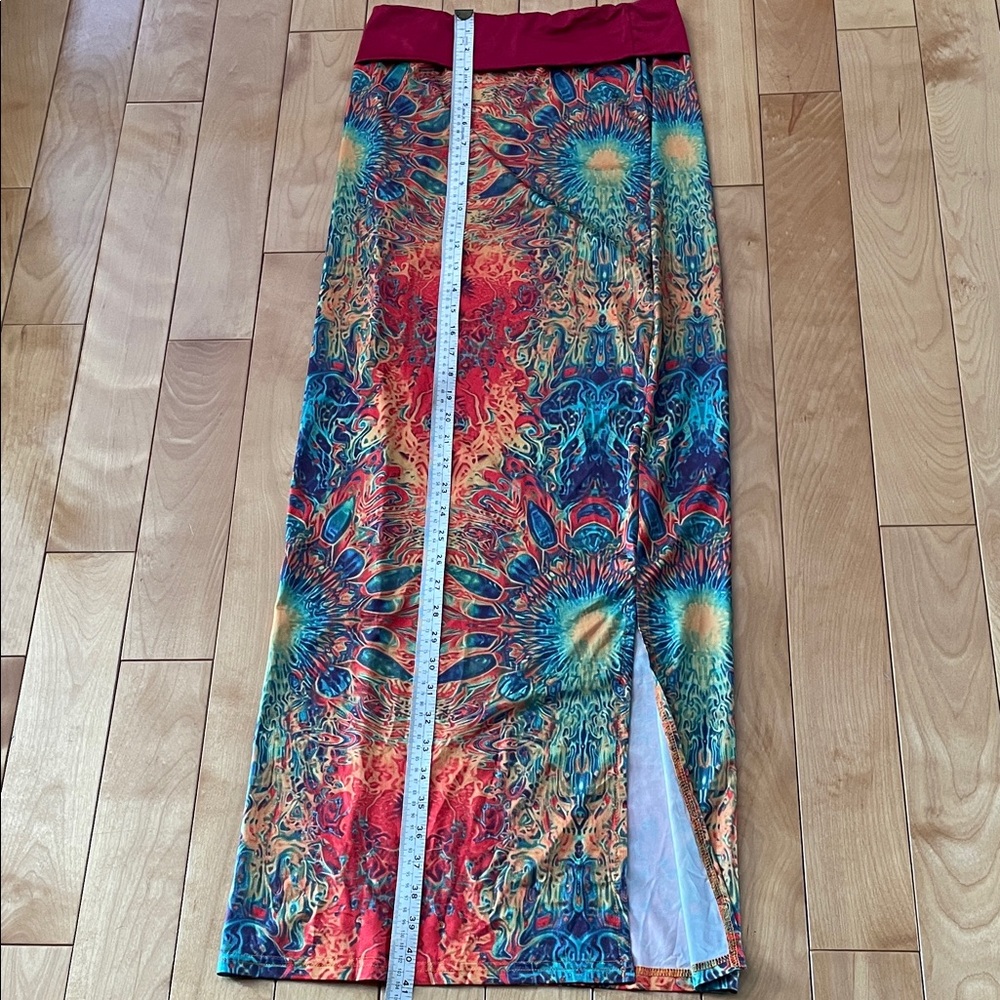 M Vibrant Multicolor Women's Skirt Set - Picture 4 of 6